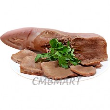 Boiled buffalo tongue with spices