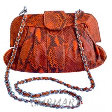 Ladies bag made of python skin 29x18 cm